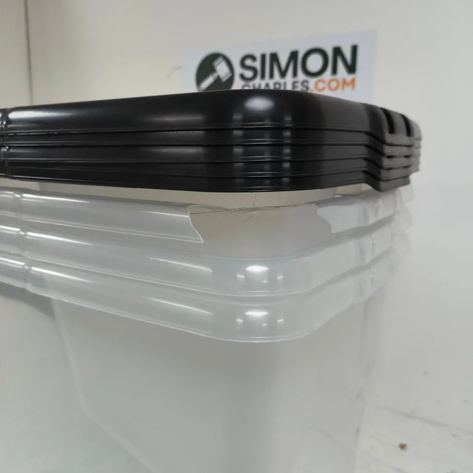 STORAGE CONTAINERS - X4 - DAMAGED 