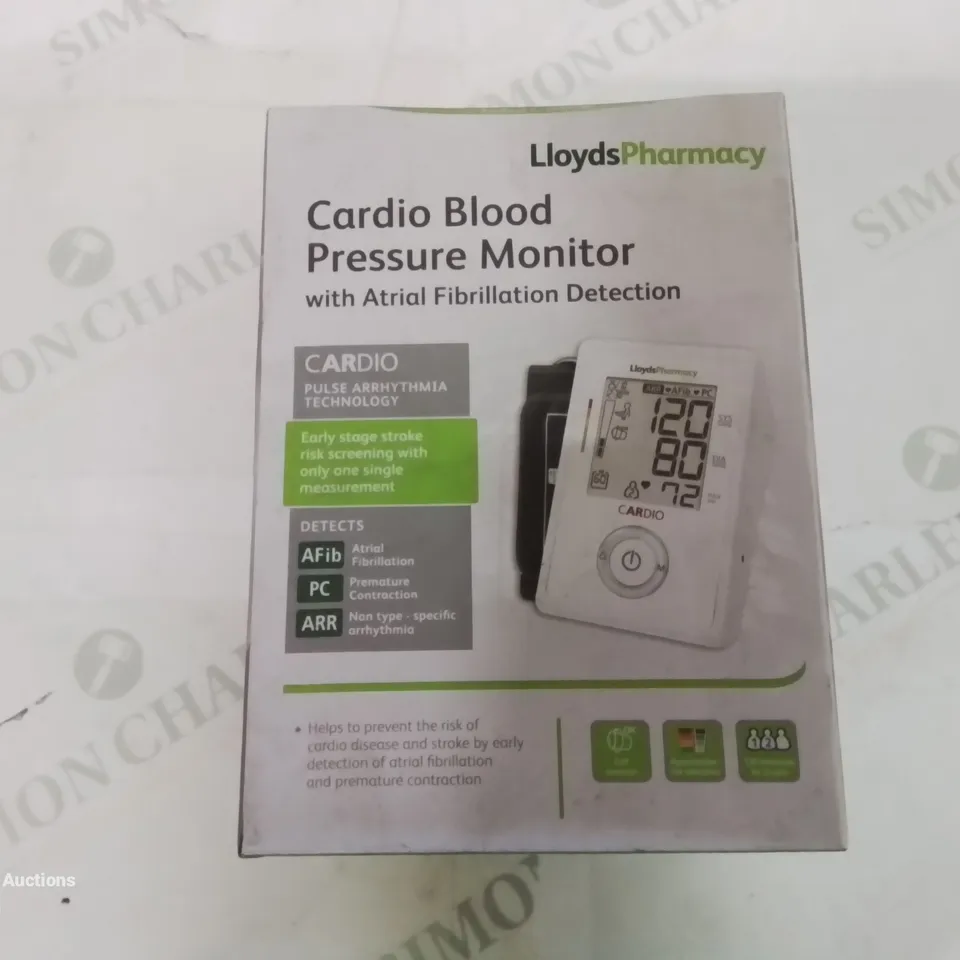 BOXED CARDIO BLOOD PRESSURE MONITOR 