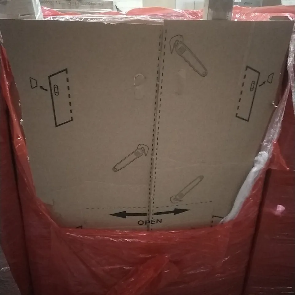PALLET OF ASSORTED HOUSEHOLD GOODS AND PRODUCTS TO INCLUDE; MULTI TALENT 3, AIR COOLERS, BOXED FURNITURE ETC