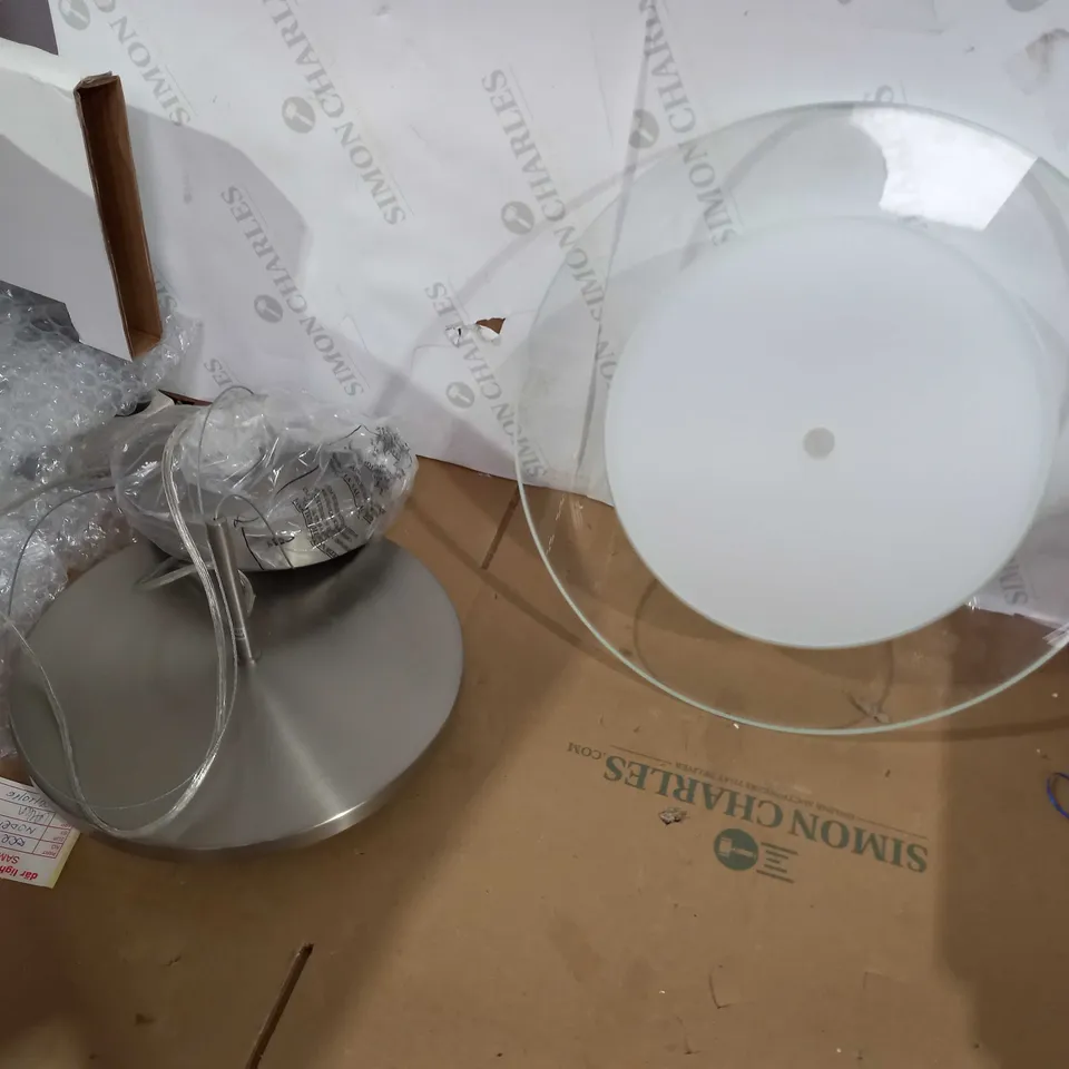ZERMATT CLEAR GLASS AND SATIN CHROME LED PENDANT