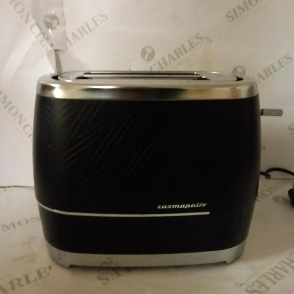 BEKO TWO SLOT TOASTER BLACK AND CHROME