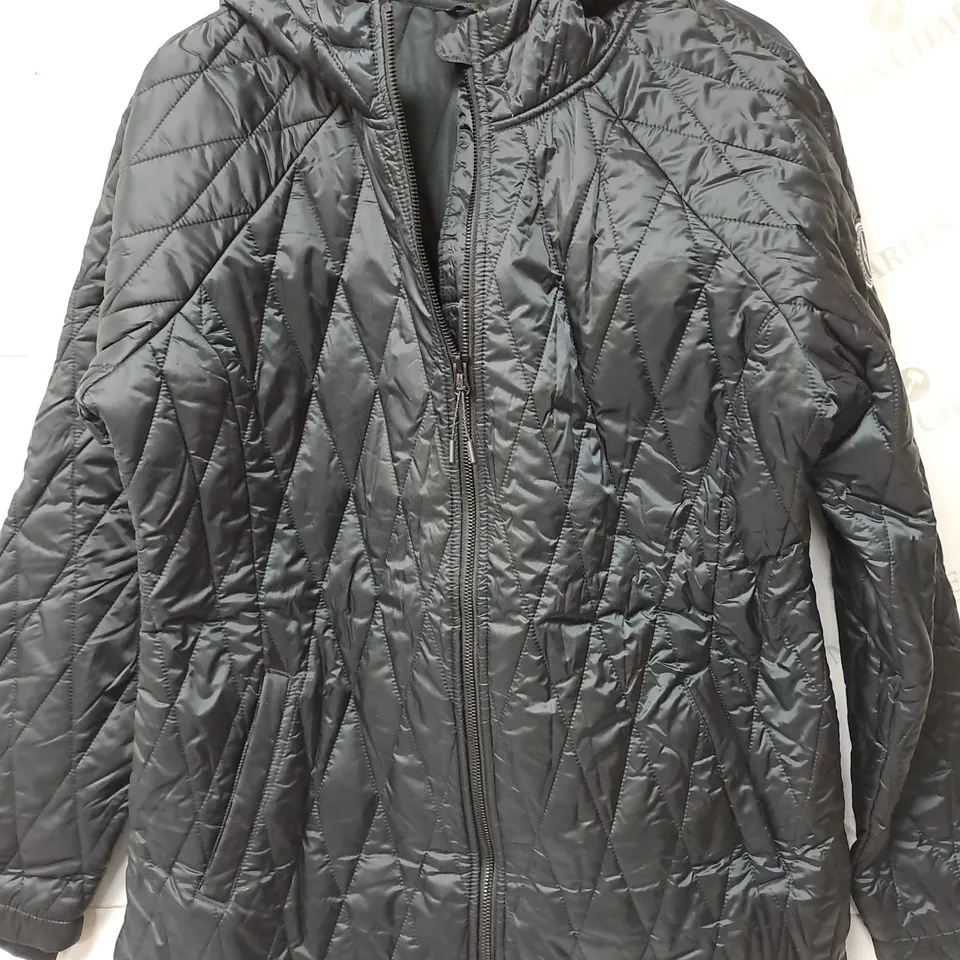 SKECHERS DIAMOND QUILT JACKET IN BLACK SIZE LARGE 