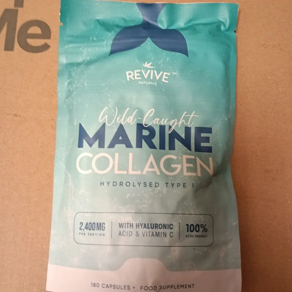 REVIVE NATURALS WILD-CAUGHT MARINE COLLAGEN - HYDROLYSED TYPE I, 180 CAPSULES