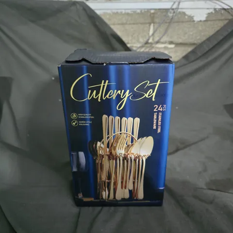 CUTLERY SET – 24 PIECE STAINLESS STEEL, BOXED