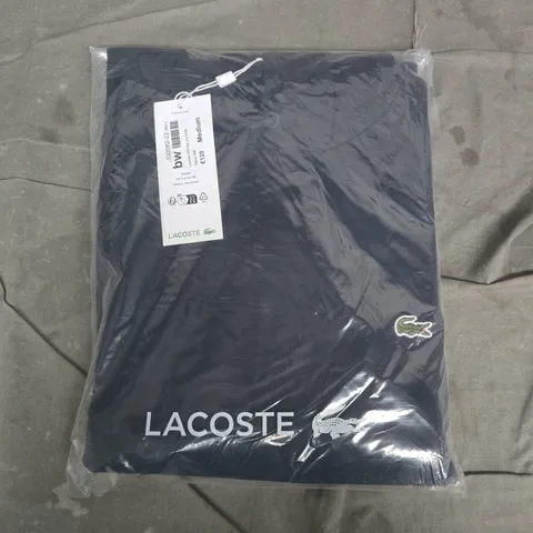 BAGGED LACOSTE NAVY BLUE OVER THE HEAD HOODIE - MEDIUM