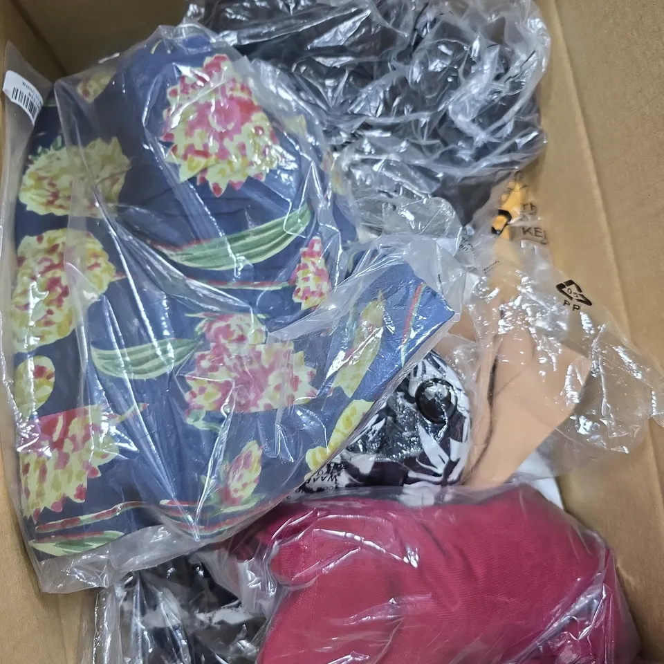 APPROX 20 ASSORTED ITEMS OF CLOTHING IN VARIOUS SIZES TO INCLUDE TOPS, JUMPERS, ETC