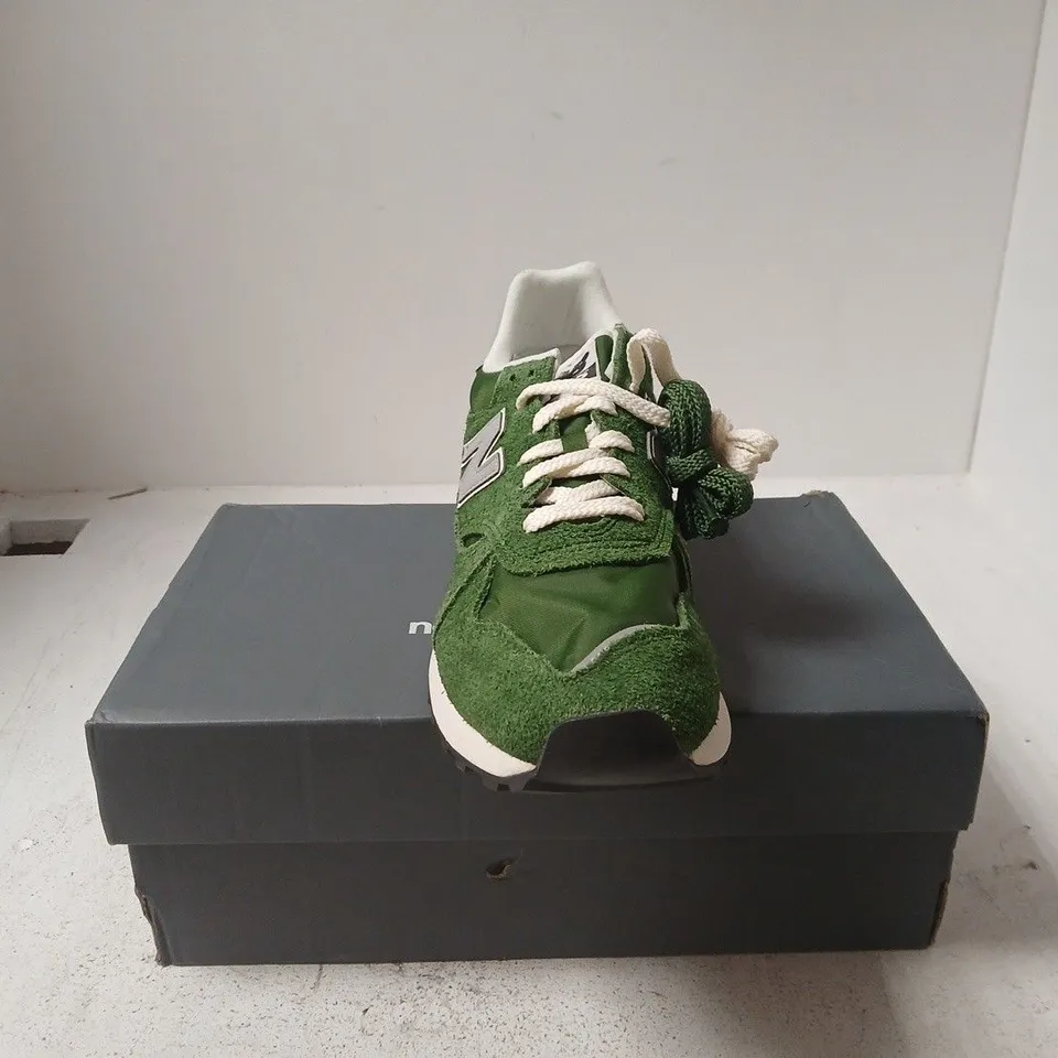 NEW BALANCE GREEN TRAINERS UK 10 BOXED
