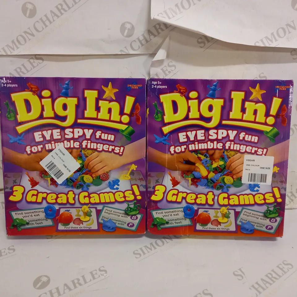 BOX OF 2 DRUMOND PARK DIG IN