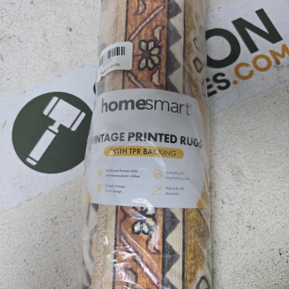 HOMESMART VINTAGE PRINTED RUG – WITH TPR BACKING 120 X 180