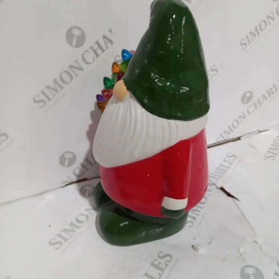 MR CHRISTMAS 10" NOSTALGIC LIGHT UP GNOME