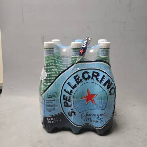 SAN PELLEGRINO SPARKLING NATURAL MINERAL WATER 6X1L