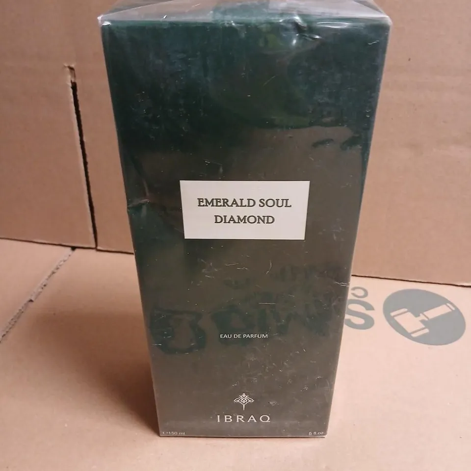 BOXED AND SEALED EMERALD SOULD DIAMOND IBRAQ EAU DE PARFUM 150ML
