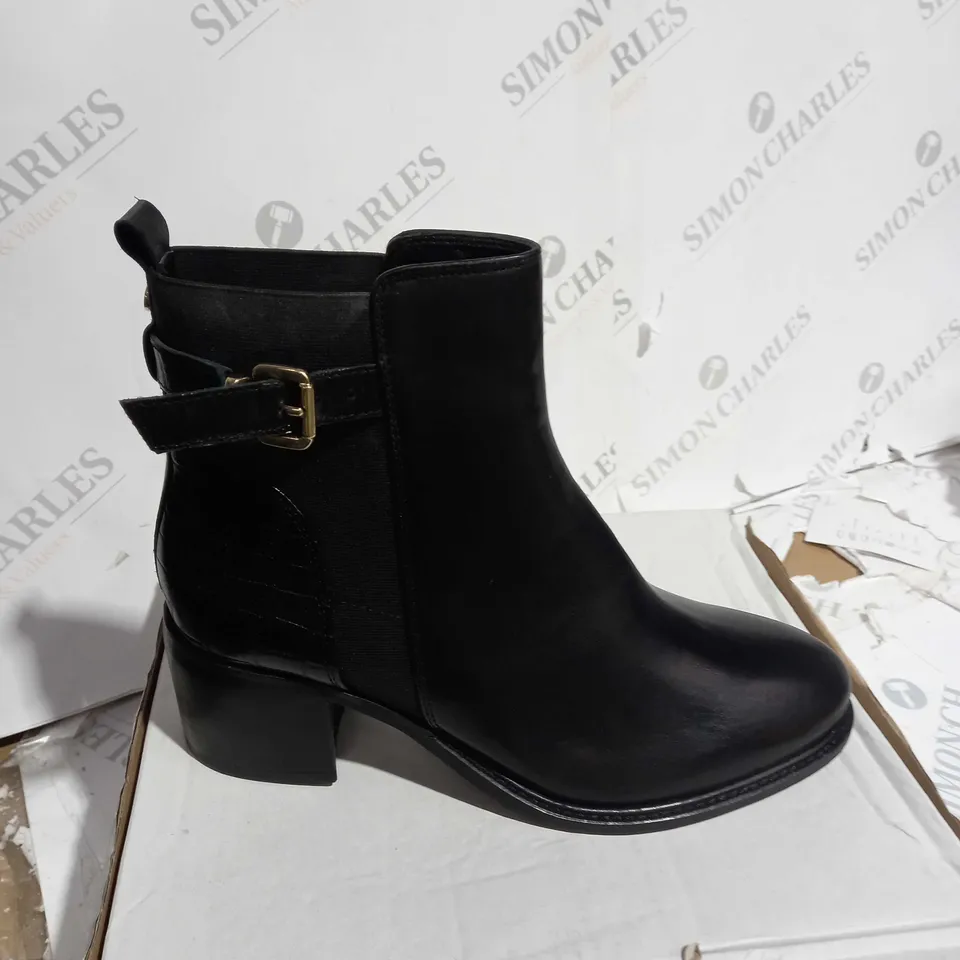 DUNE LONDON BLACK ANKLE BOOT SIZE 8/41