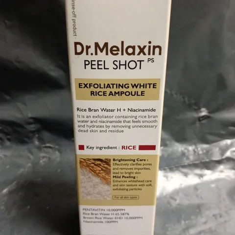 DR. MELAXIN PEEL SHOT EXFOLIATING WHITE RICE AMPOULE (80ML)
