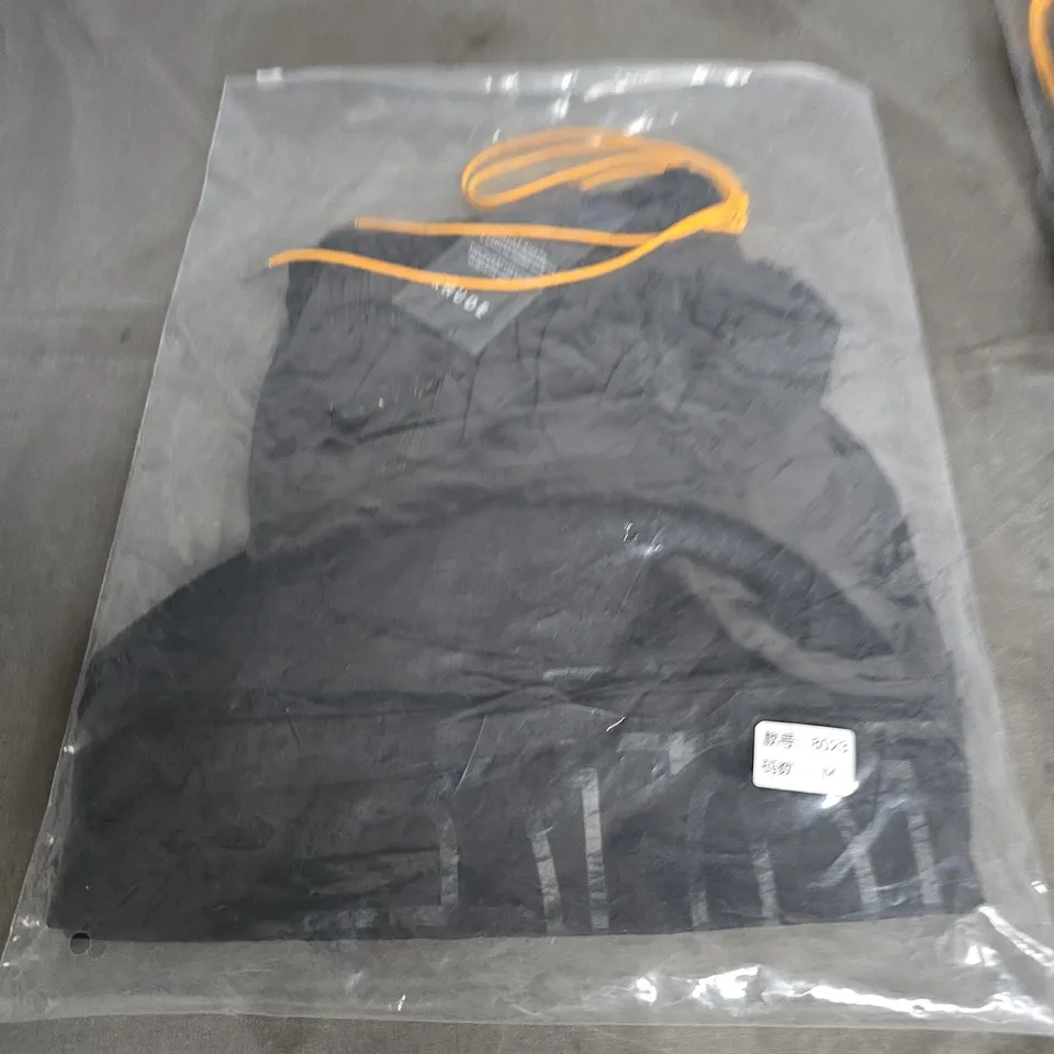 RHUDE BLACK SWIM SHORTS ORANGE DRAWSTRINGS – SIZE M