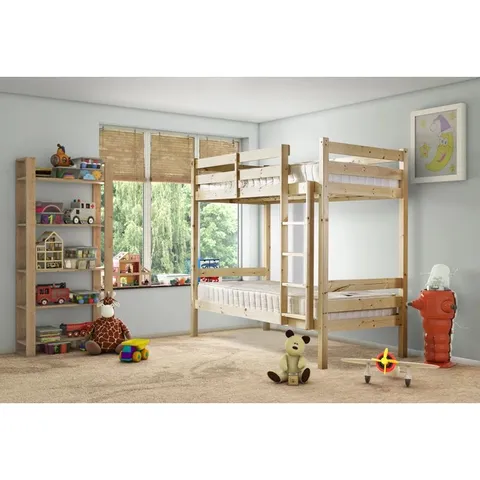 BOXED CHATHAM HEAVY DUTY SOLID PINE BUNK BED (3 BOXES)