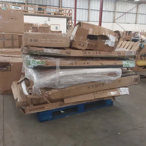 PALLET CONTAINING A LARGE QUANTITY OF ASSORTED DESIGNER FURNITURE PARTS