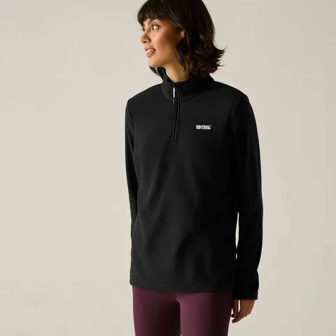 REGATTA WOMEN'S SWEETHART LIGHTWEIGHT FLEECE | BLACK UK 26 TAGGED