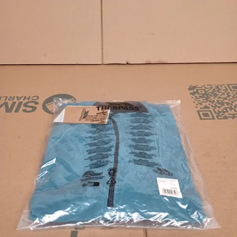 TRESPASS BLACKFORD MALE MICROFLEECE BONDI BLUE LARGE TAGGED BAGGED