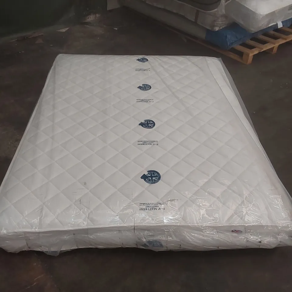 QUALITY BAGGED DESIGNER KING SIZE 150cm AIRSPRUNG LUXURY QUILTED MEDIUM MATTRESS RRP £259