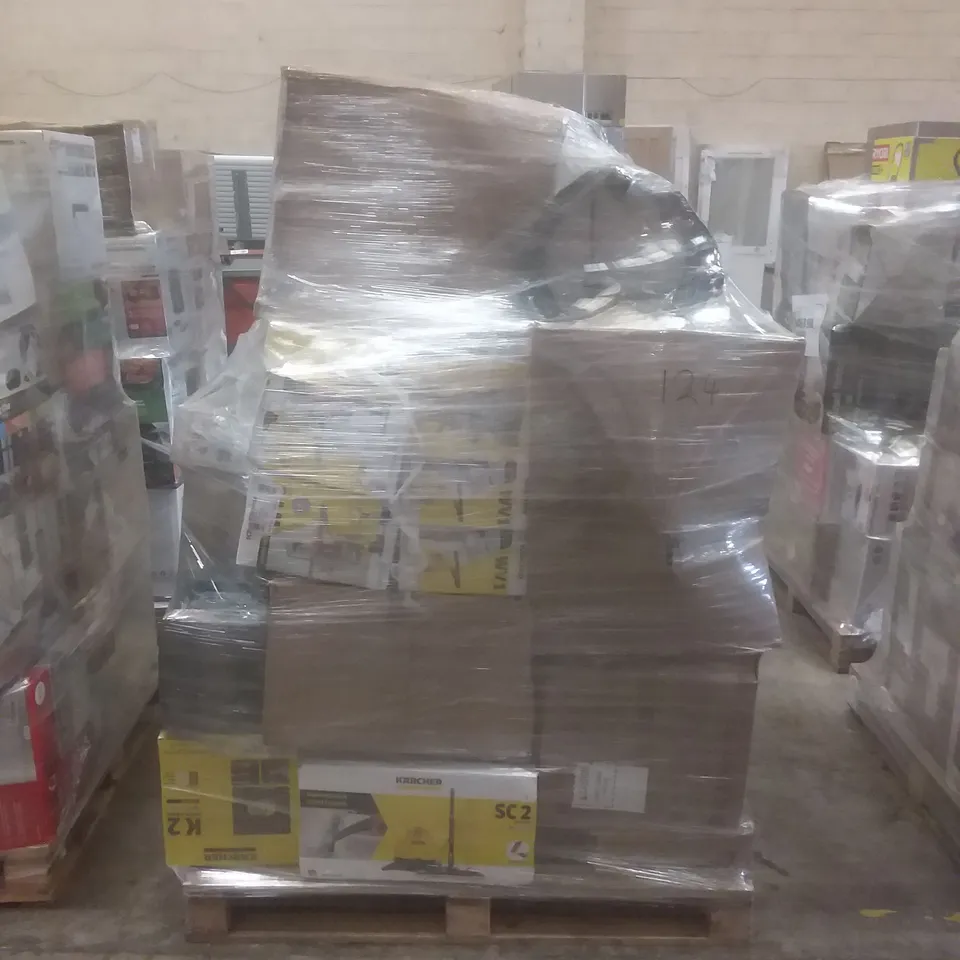 PALLET OF APPROXIMATELY 27 UNPROCESSED RAW RETURN HOUSEHOLD AND ELECTRICAL GOODS TO INCLUDE;