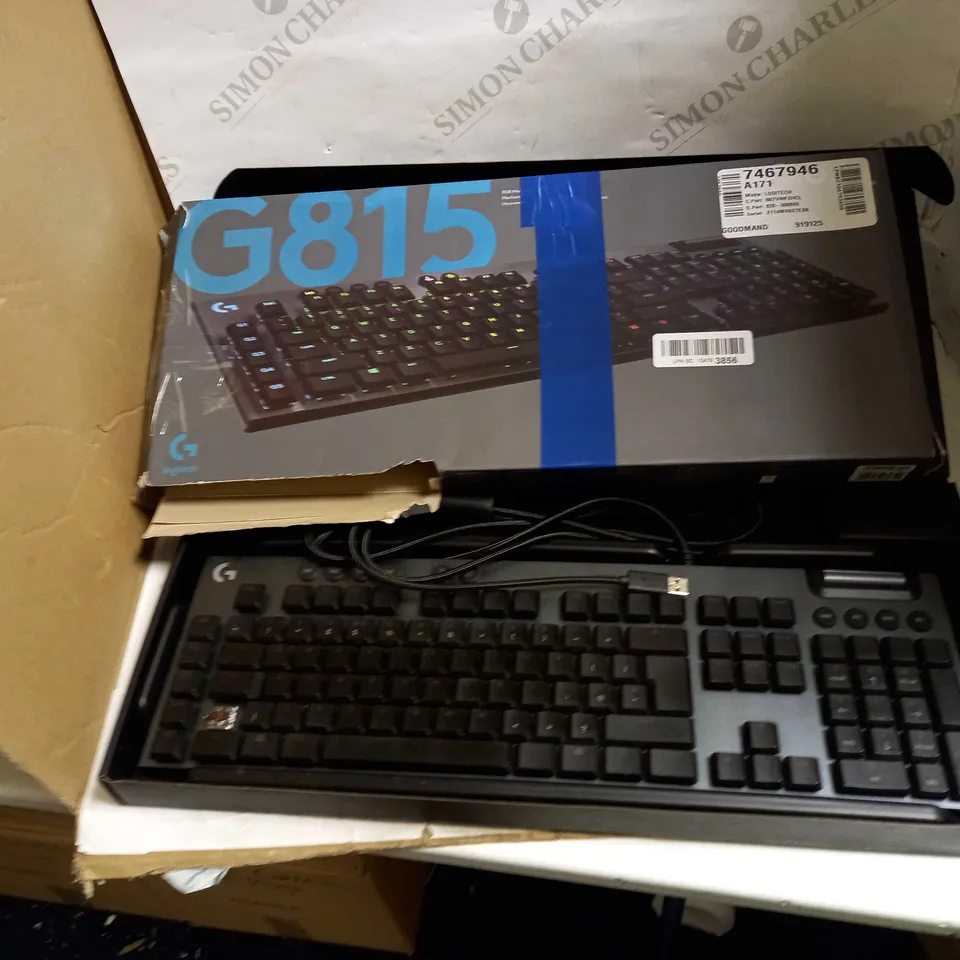 LOGITECH G815 RGB MECHANICAL WIRED GAMING KEYBOARD 