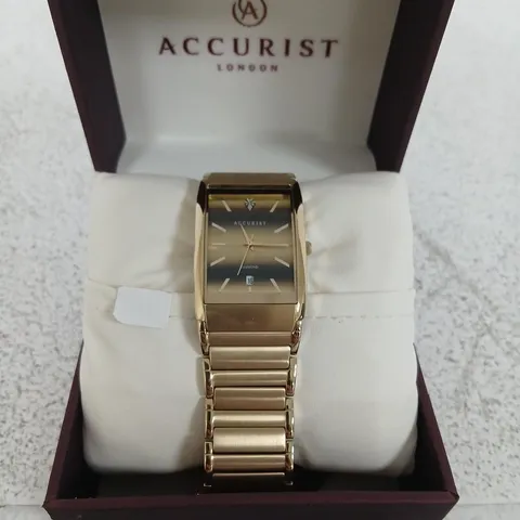 ACCURIST LONDON GOLD-TONE WRISTWATCH IN BOX