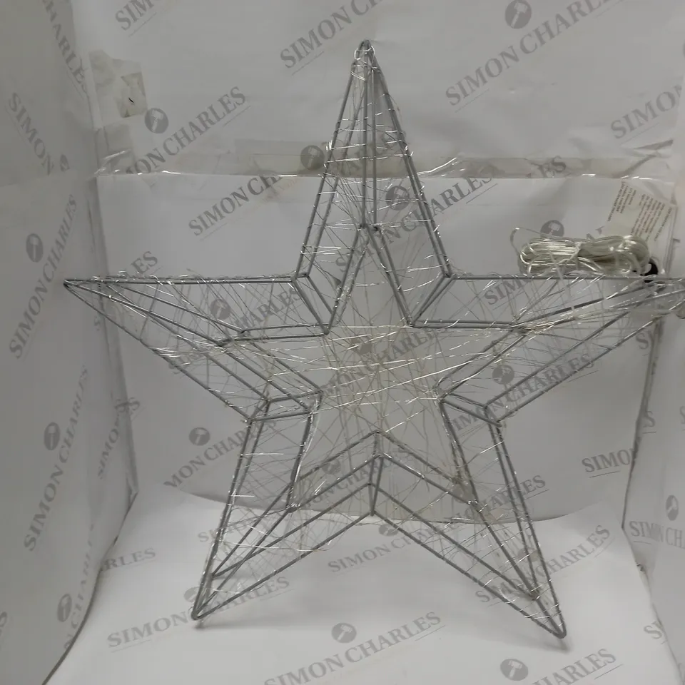 BOXED JOHN LEWIS INDOOR 58cm STAR LIGHT ICE & PURE WHITE LEDS