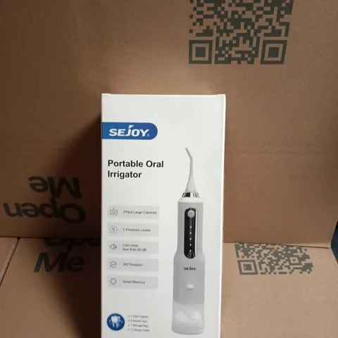 SEJOY PORTABLE ORAL IRRIGATOR – BOXED, 270ML RESERVOIR