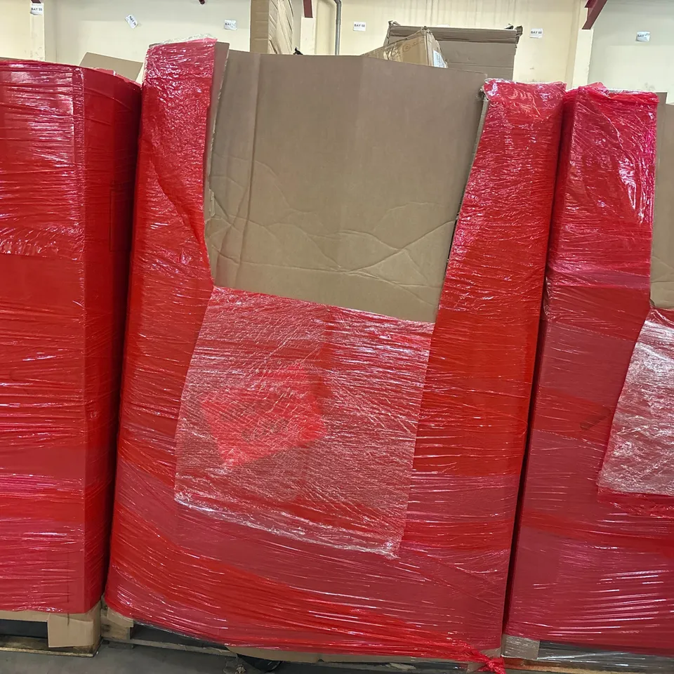 PALLET OF ASSORTED CONSUMER PRODUCTS TO INCLUDE: VACUUM CLEANER, AIR FRYER, VACUUM STAND, LED CEILING LIGHT, HAND CART ECT