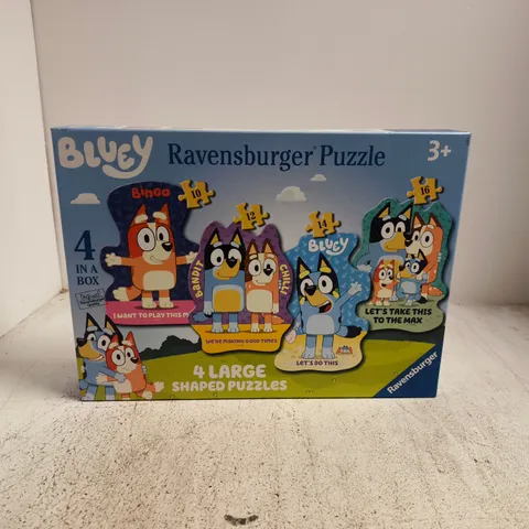 BLUEY RAVENSBURGER PUZZLE - 4 LARGE SHAPED PUZZLES (BOXED, 3+)