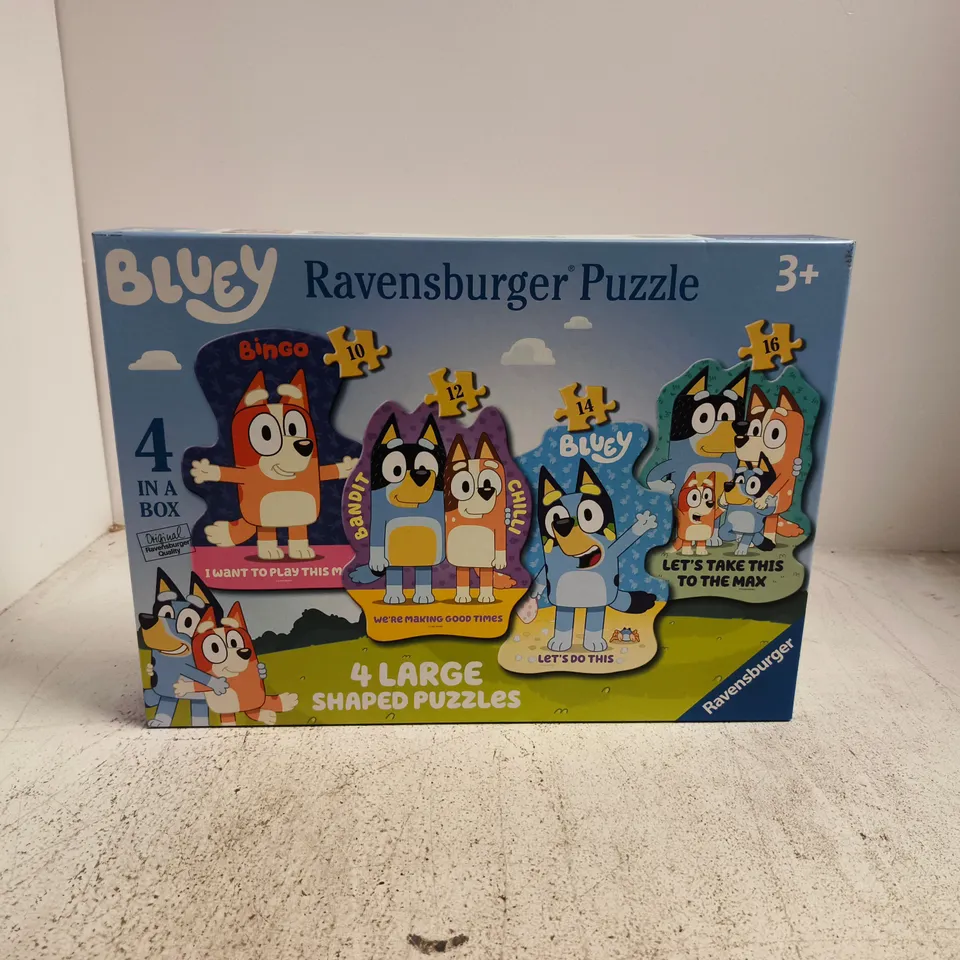 BLUEY RAVENSBURGER PUZZLE - 4 LARGE SHAPED PUZZLES (BOXED, 3+)
