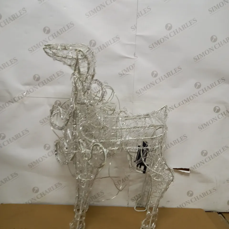 OUTDOOR SPUN ACRYLIC STANDING REINDEER  RRP £59.99