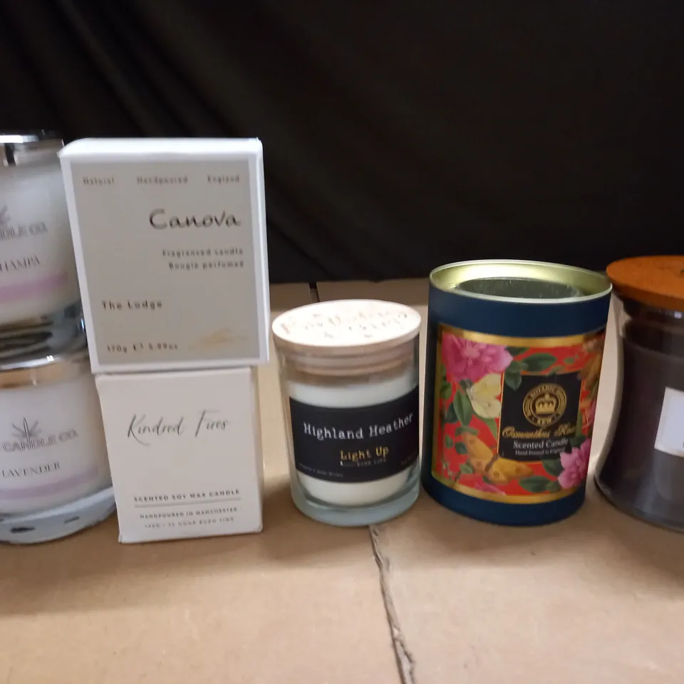 LOT OF 7 ASSORTED FRAGRANCE CANDLES