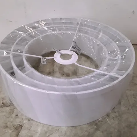 BOXED LAYERED LAMP SHADE - WHITE