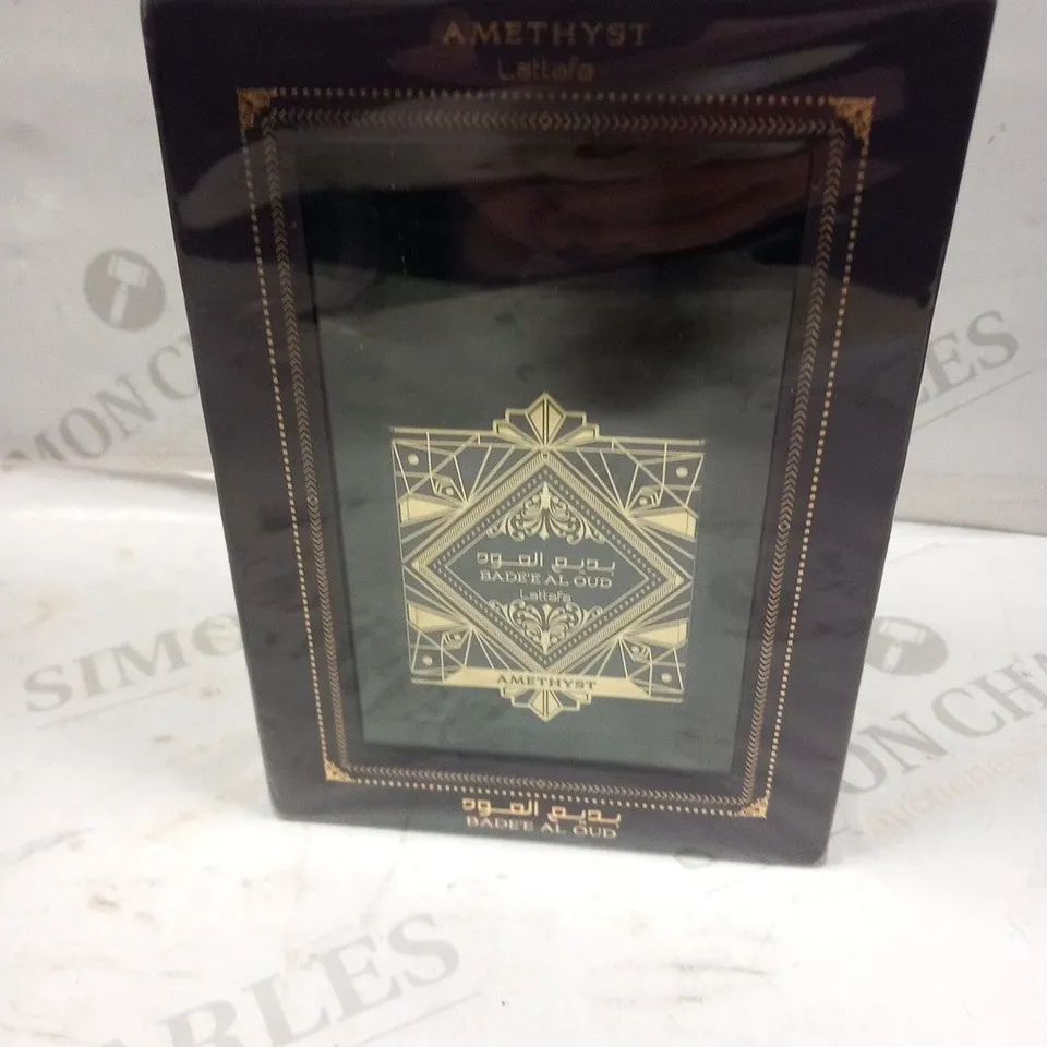 BOXED AND SEALED AMETHYST LATTAFA BADEE AL OUD EAU DE PARFUM 100ML