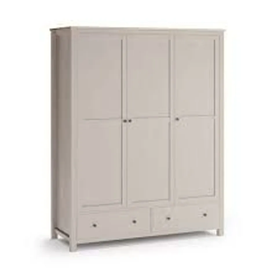 BOXED OLNEY TRIPLE WARDROBE - STONE (3 BOXES)
