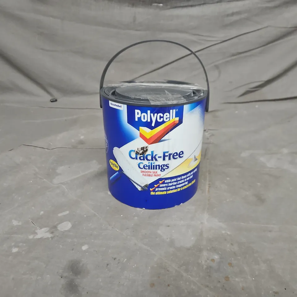 POLYCELL CRACK-FREE CEILINGS PAINT CAN – SMOOTH SILK FINISH