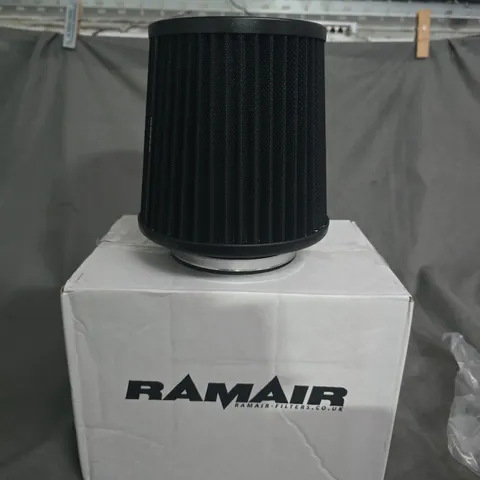 RAMAIR PERFORMANCE CONE AIR FILTER – BLACK PLEATED MEDIA
