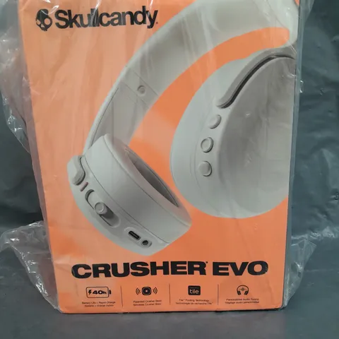 BOXED SKULLCANDY CRUSHER EVO SENSORY BASS HEADPHONES WITH PERSONAL SOUND