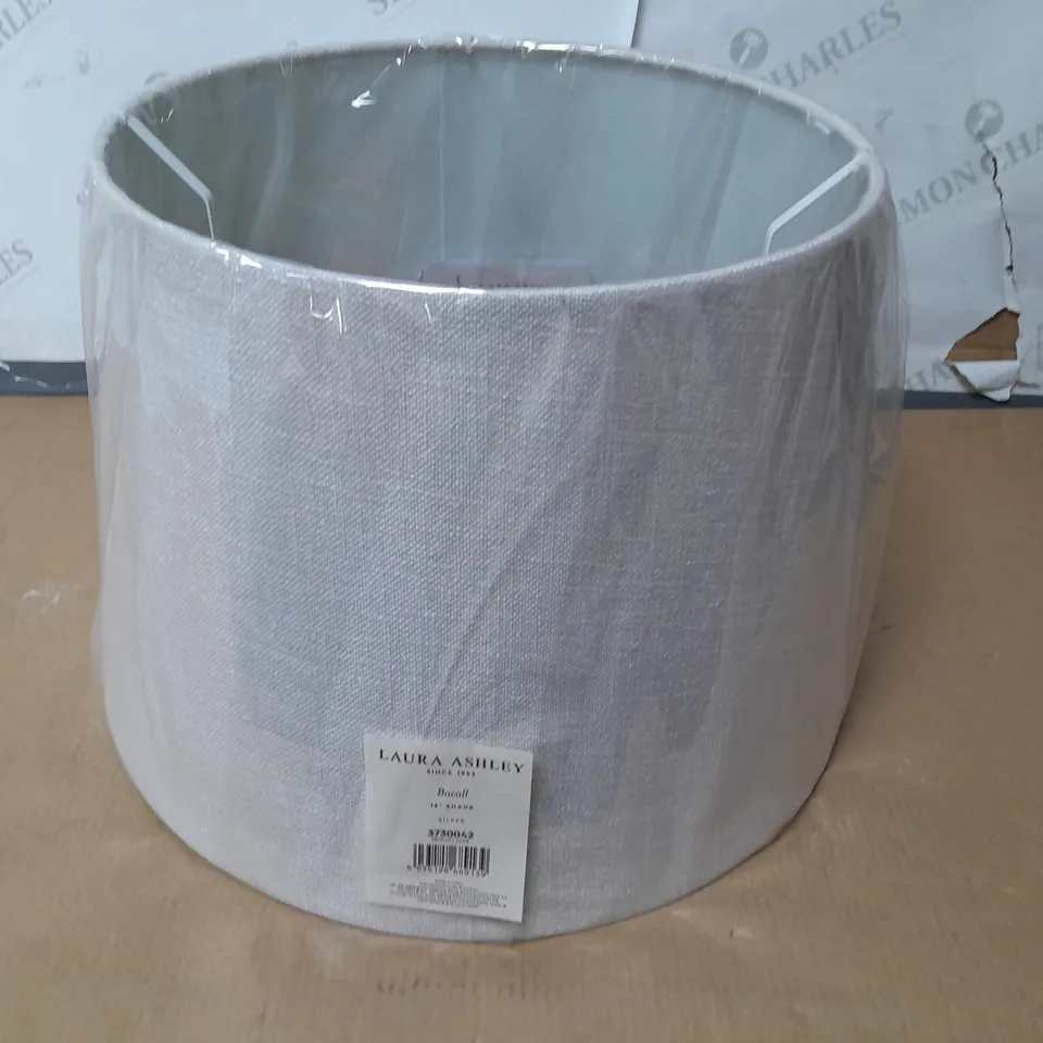 LAURA ASHLEY BACALL 16" SHADE IN SILVER