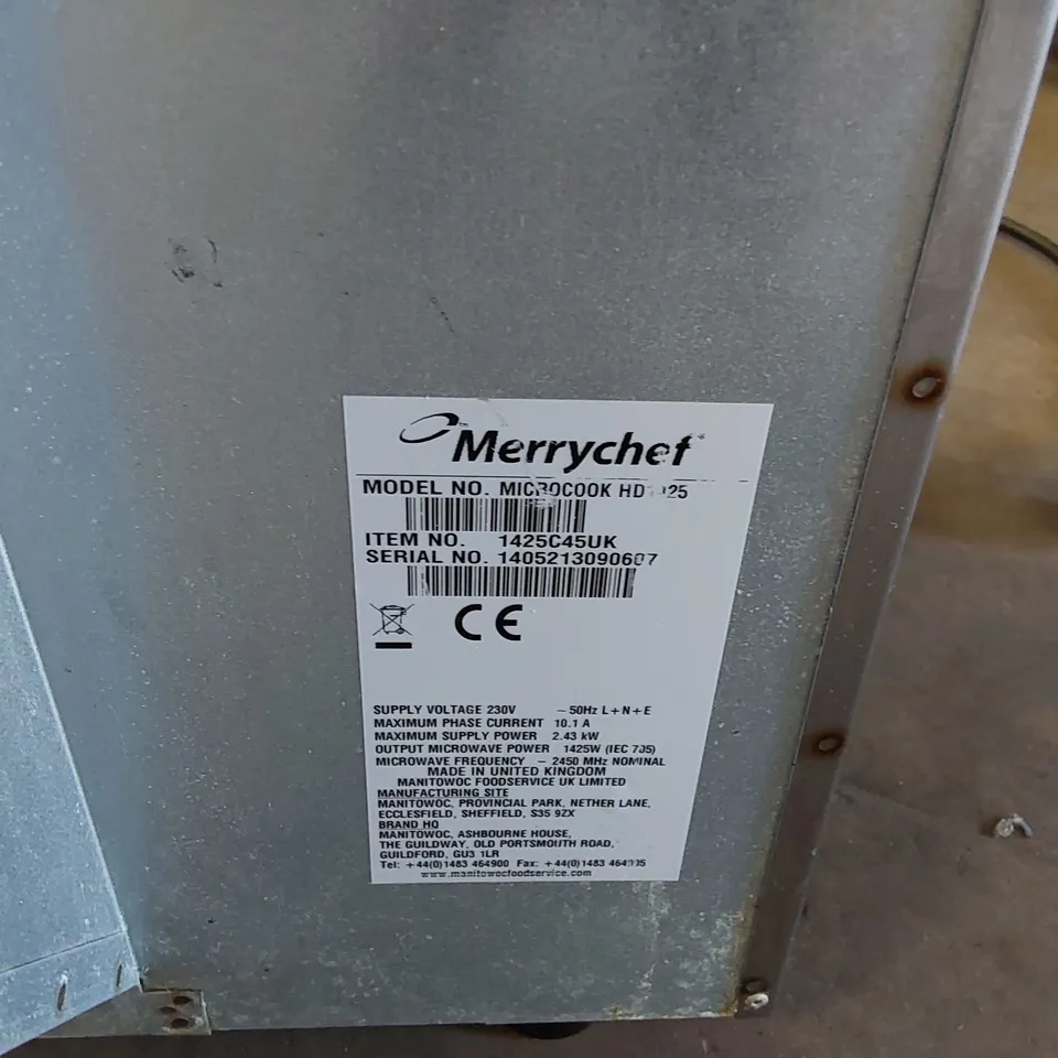 MERRYCHEF MICROCOOK HD1425 COMMERCIAL MICROWAVE OVEN