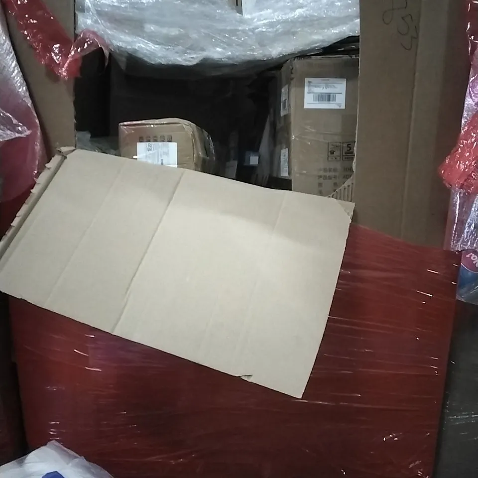 PALLET OF HOUSEHOLD ITEMS TO INCLUDE TORQUE WRENCH SET,TOILET ROLLS, LED CEILING LAMP, PLANT POT AND OTHER ASSORTED ITEMS...