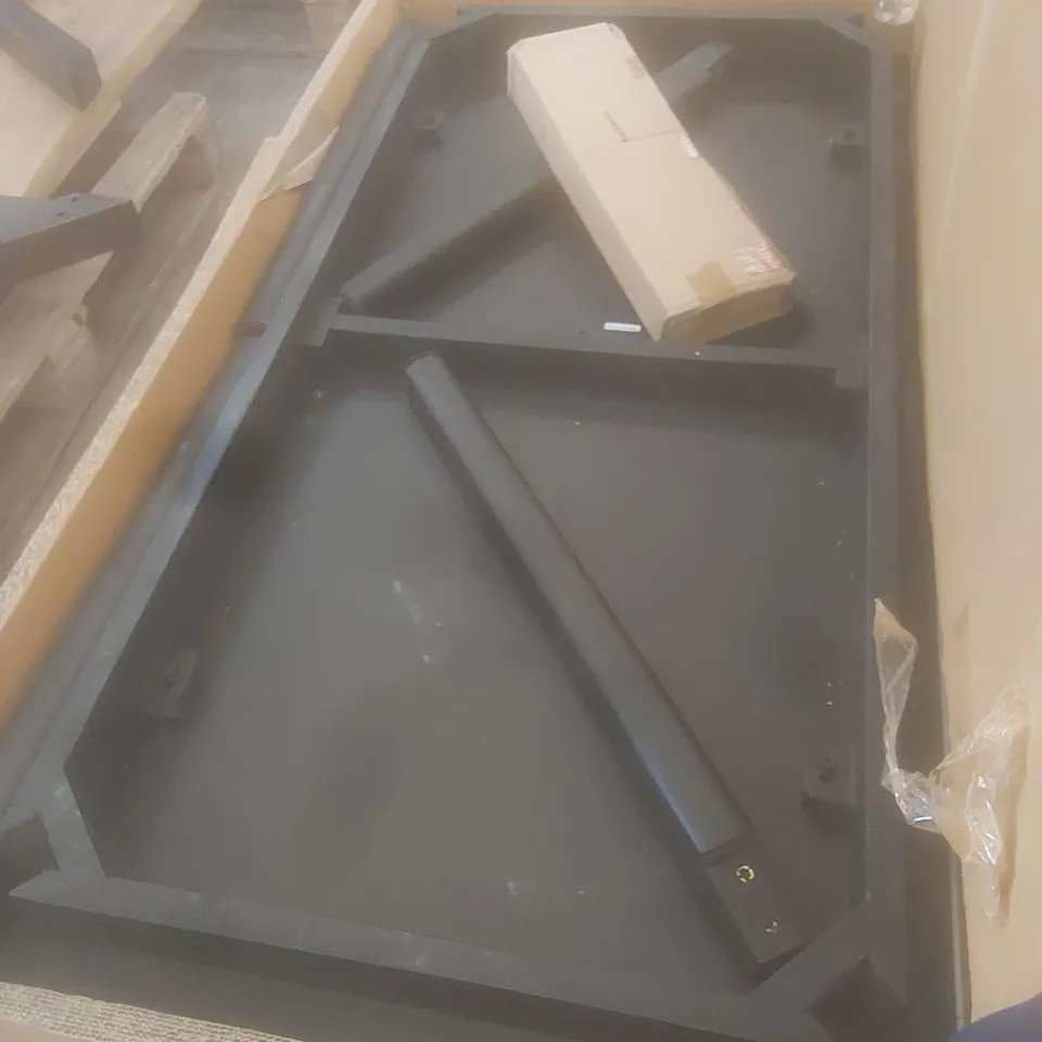 BOXED DUNELM DINING TABLE - BLACK 