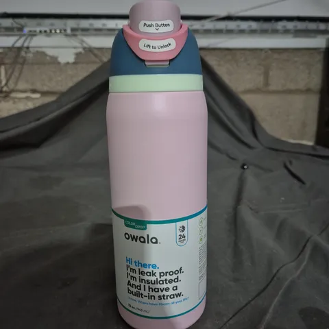 OWALA COLOUR DROP INSULATED WATER BOTTLE – PINK
