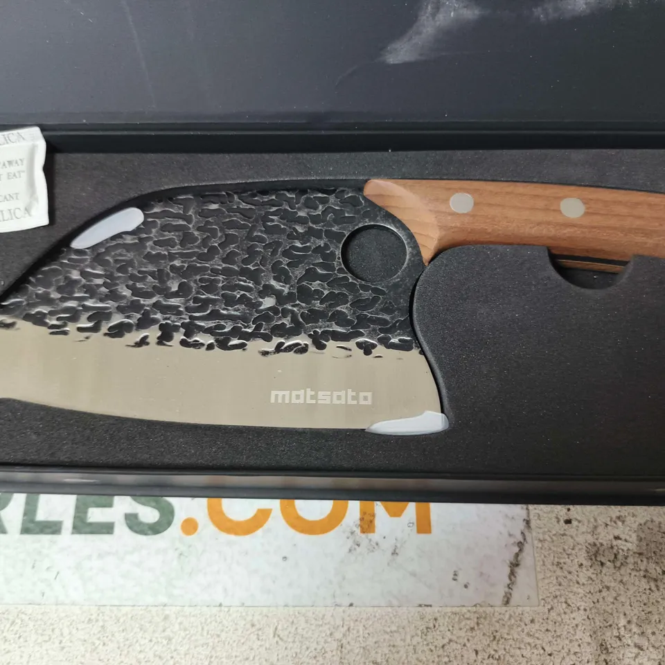 MATSATO MEAT CLEAVER KNIFE – 16 CM BLADE, BOXED