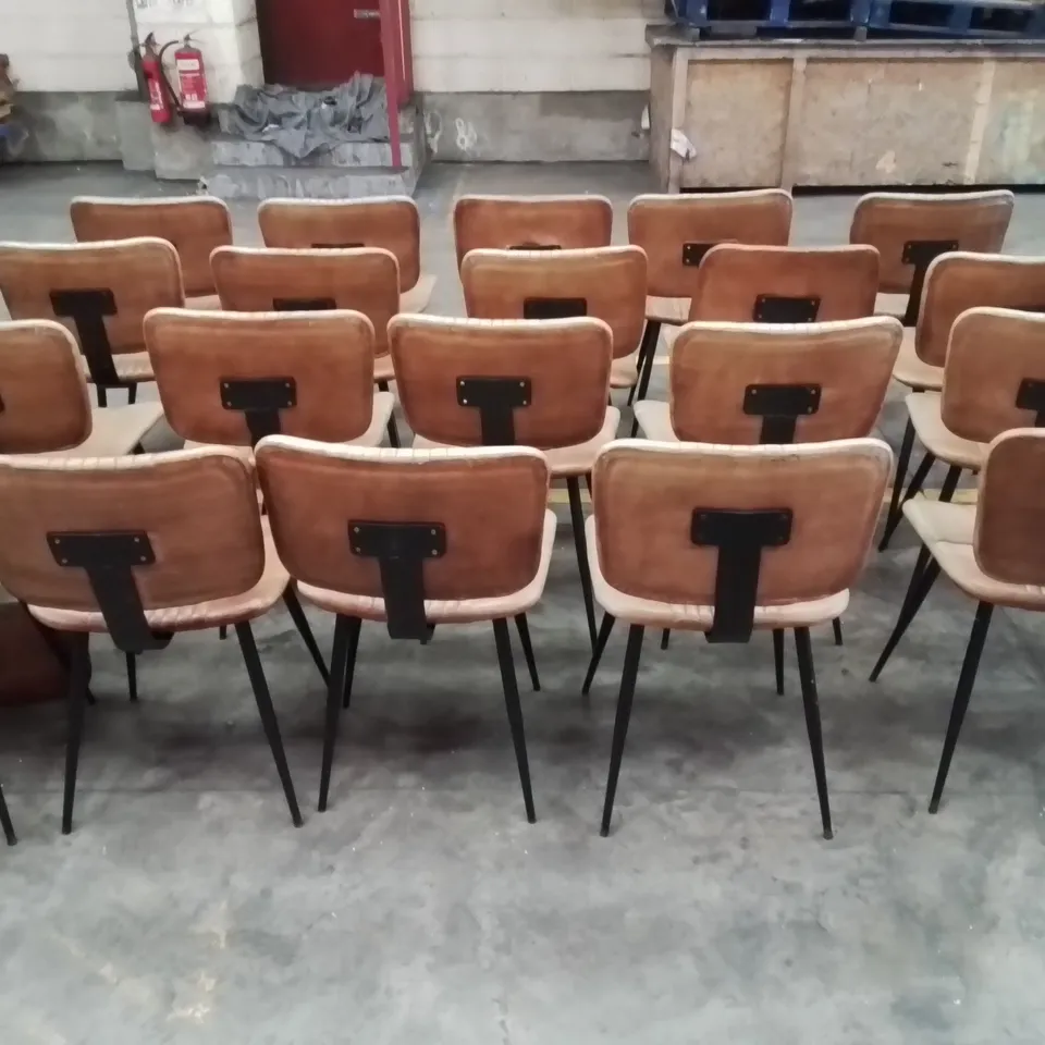 20x COMMERCIAL FAUX LEATHER RESTAURANT CHAIRS 