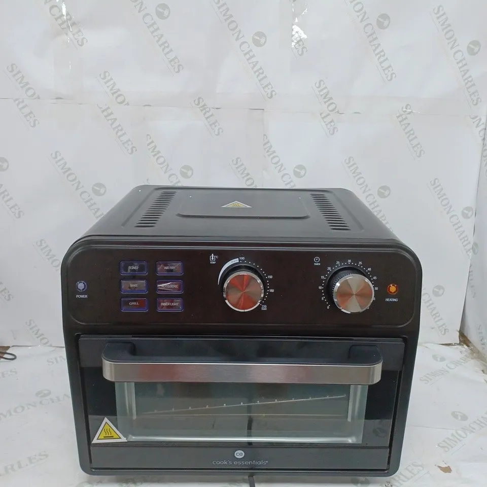 BOXED COOK'S ESSENTIAL 21-LITRE AIRFRYER OVEN IN BLACK