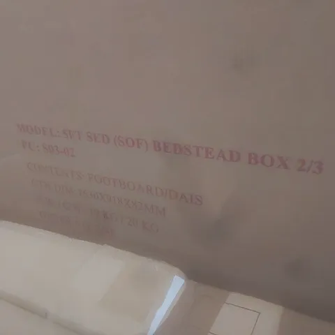 BOXED 5FT KING SIZE BED (3 BOXES)