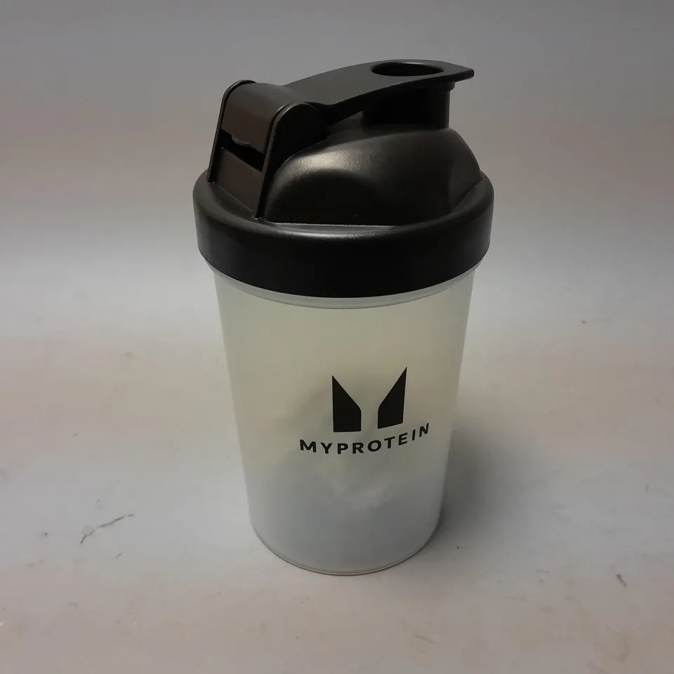 MYPROTEIN MINI PLASTIC SHAKER IN CLEAR/BLACK